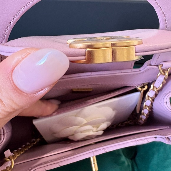 Chanel nano Kelly shopper lilac pink - Picture 6 of 7